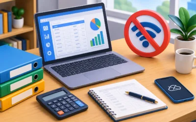 Cómo operar contabilidad sin internet con control