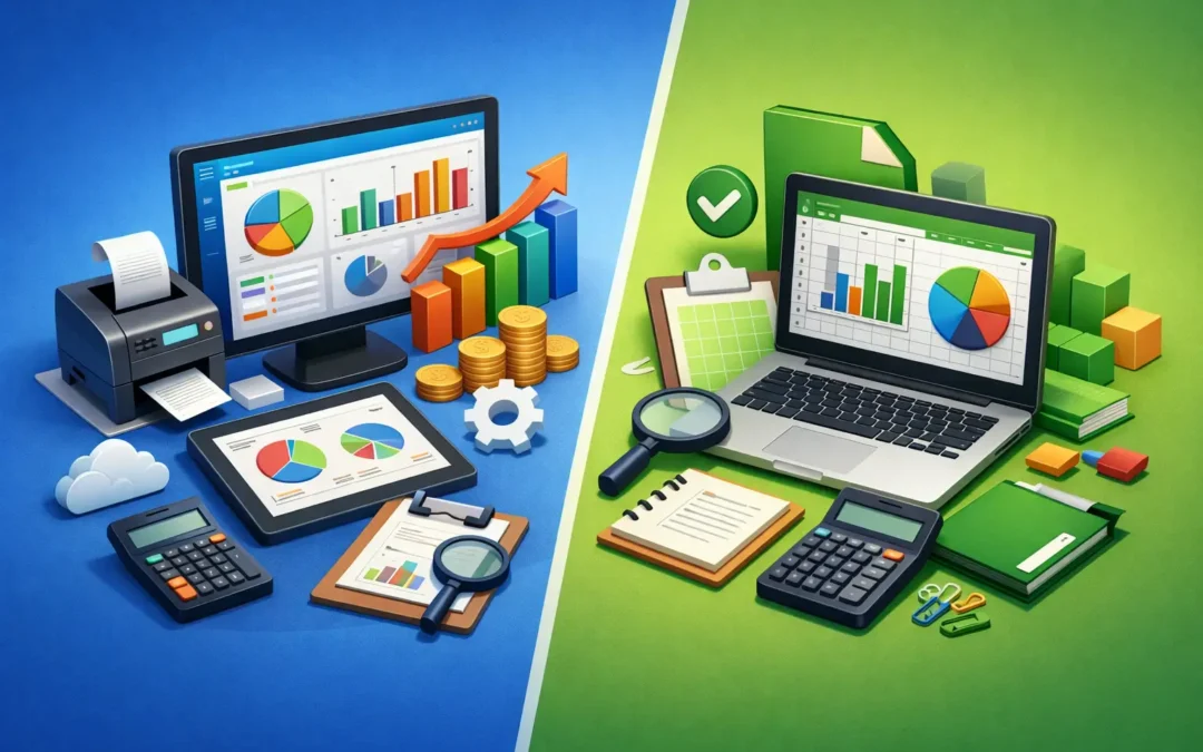 Software contable vs Excel empresarial